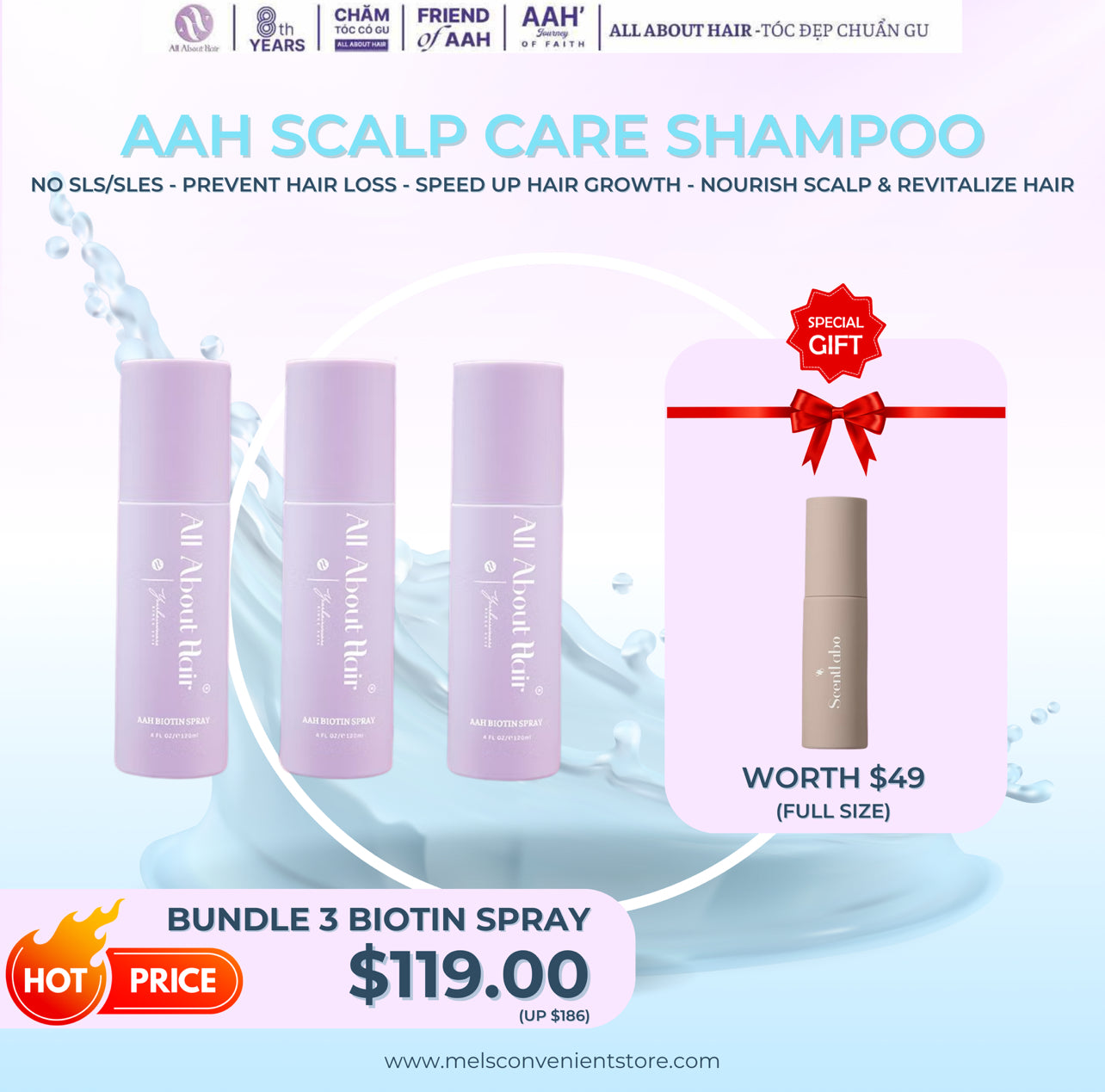 NEW LAUNCH AAH ADVANCE SCALP CARE SHAMPOO & FULL SET