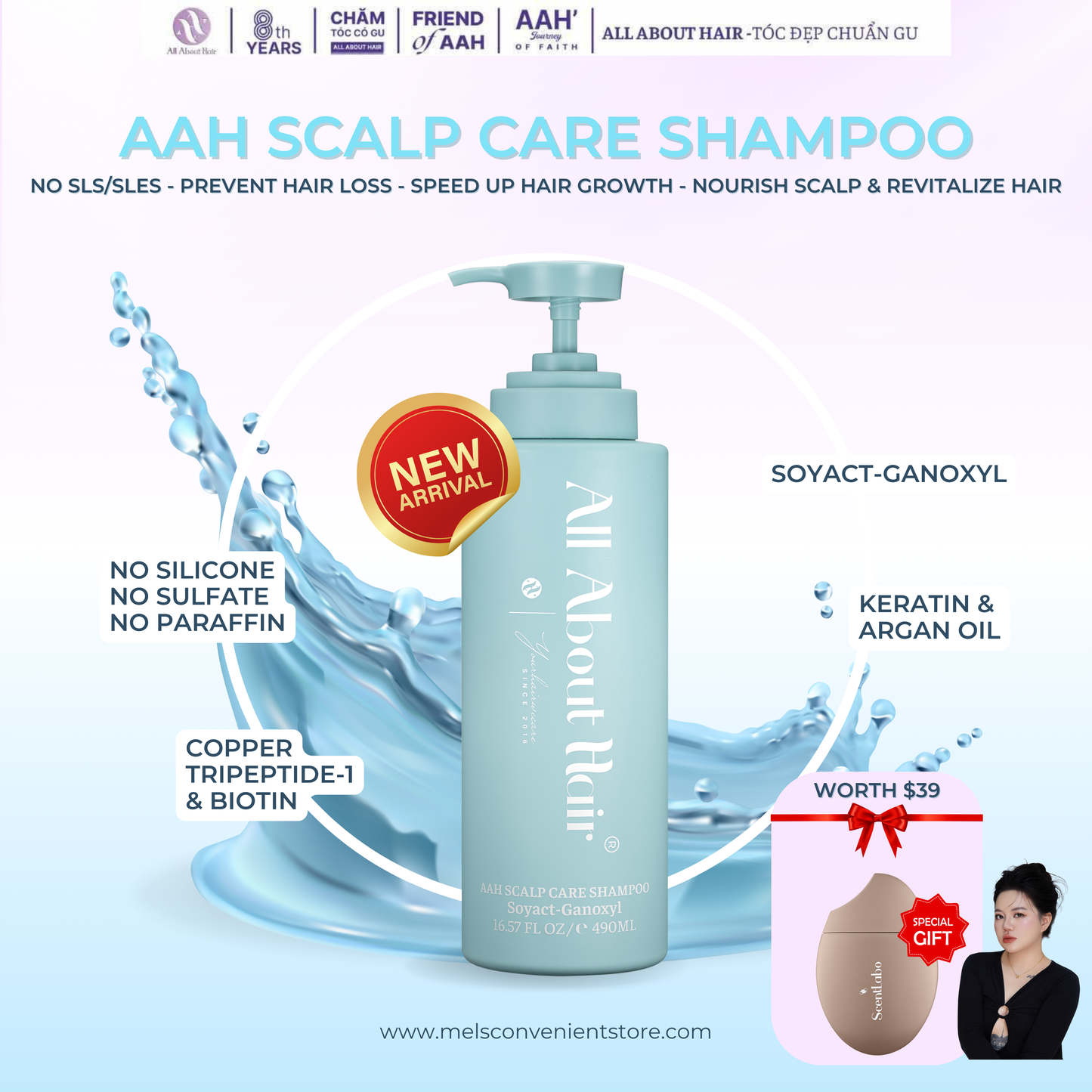 NEW LAUNCH AAH ADVANCE SCALP CARE SHAMPOO & FULL SET