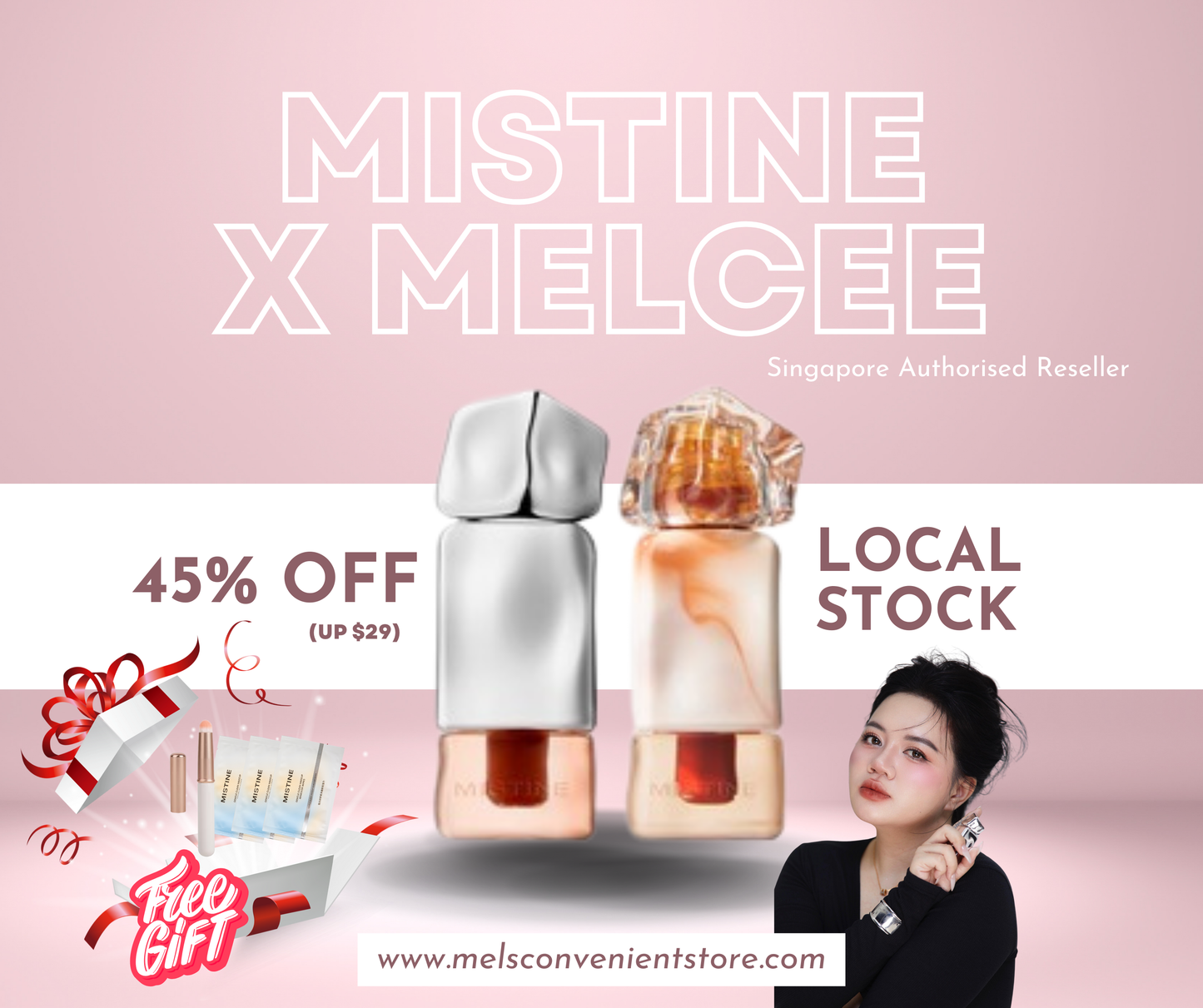 45% OFF MISTINE LIPPIE + FREE GIFT