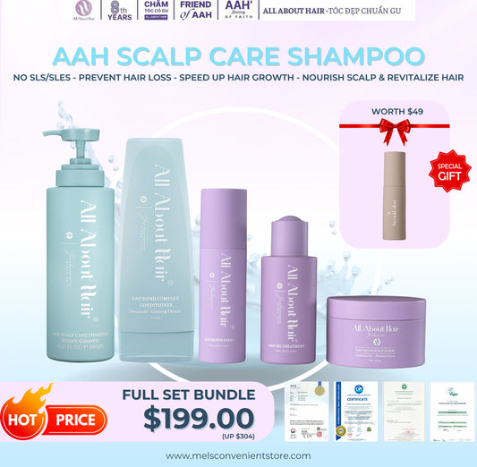 NEW LAUNCH AAH ADVANCE SCALP CARE SHAMPOO & FULL SET