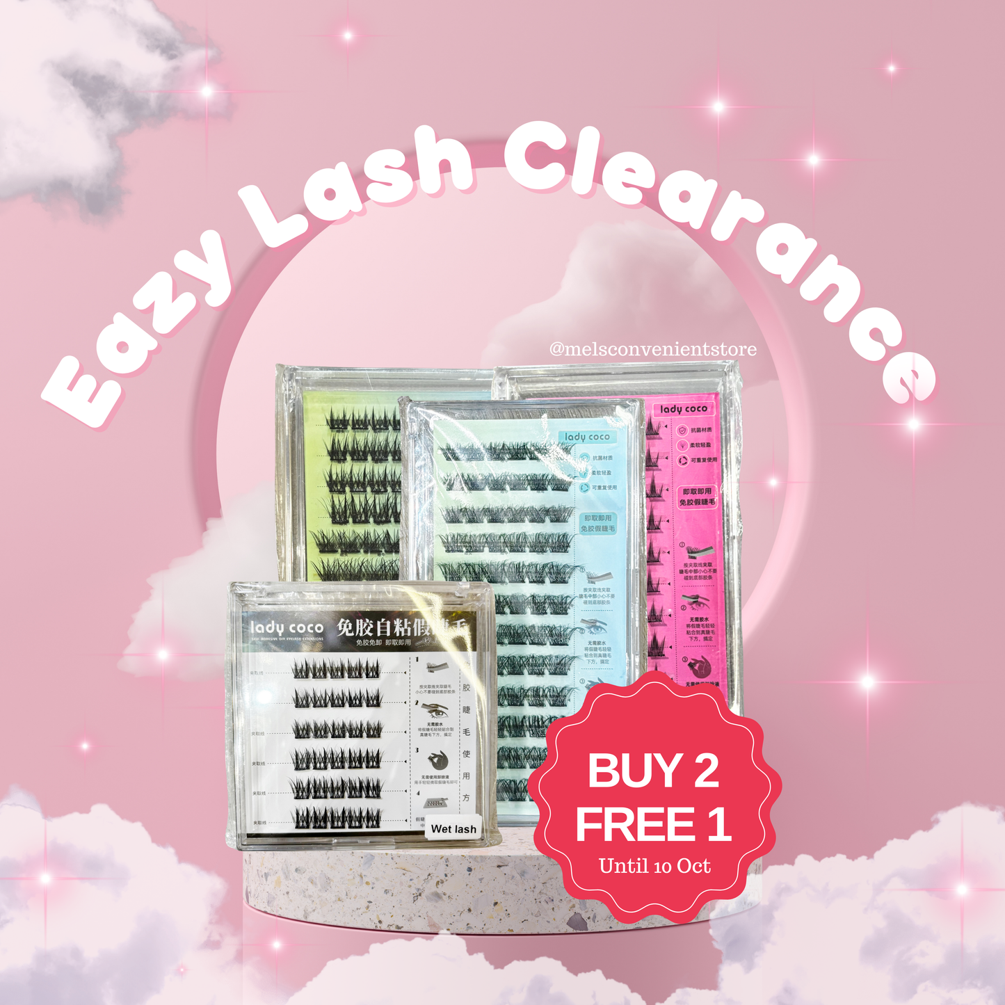 10.10 LASH BUY 2 FREE 1