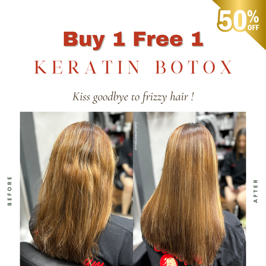 11.11 BIGGEST SALE BUY 1 FREE 1 KERATIN BOTOX HAIR TREATMENT