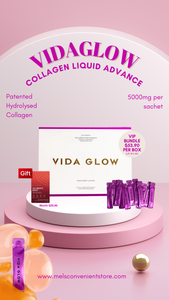 VIDAGLOW Collagen Liquid Advance VIP Bundle 7 boxes + Free Reds*10 sachets