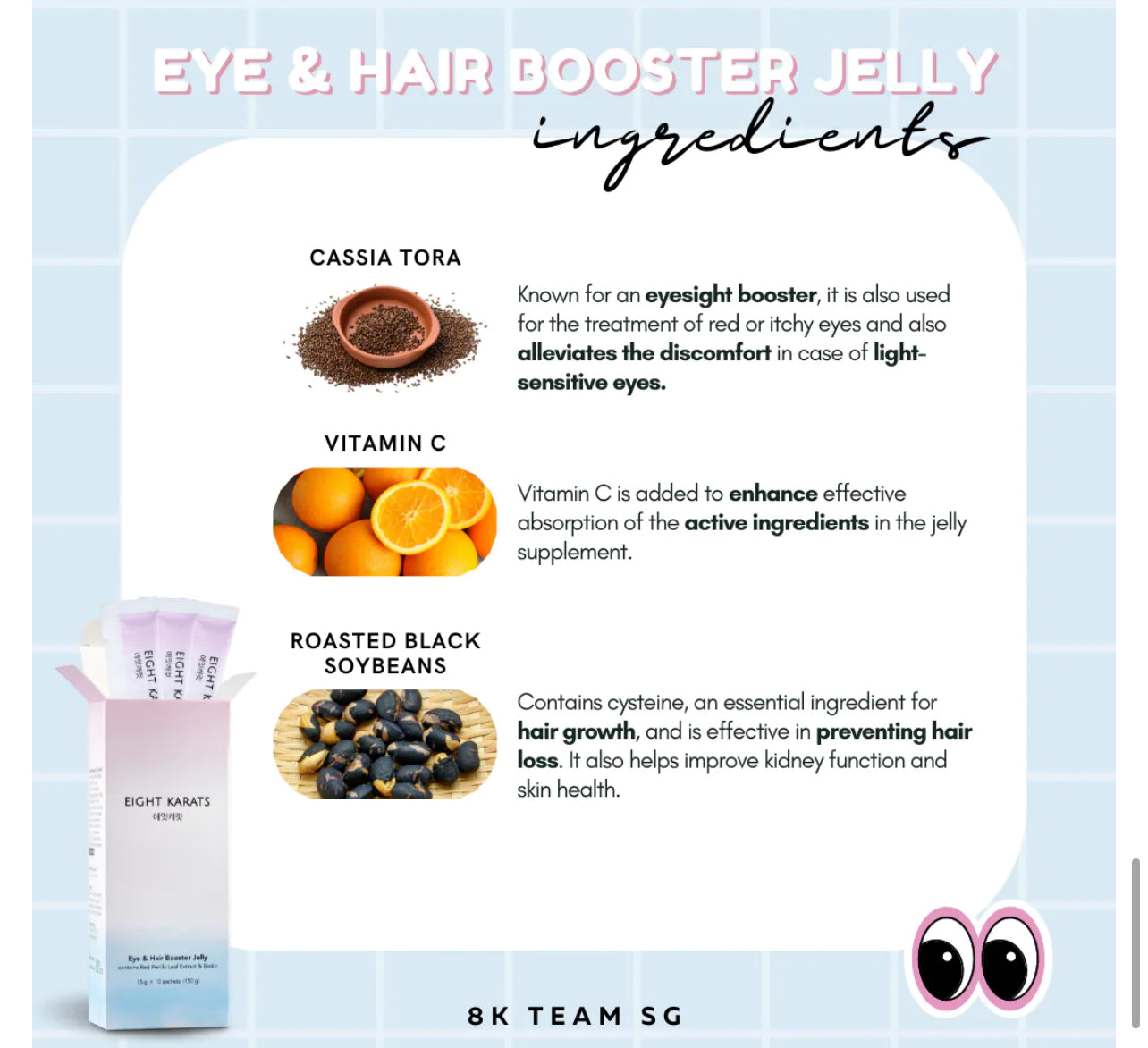 EIGHT KARATS BIOTIN EYE&HAIR JELLY