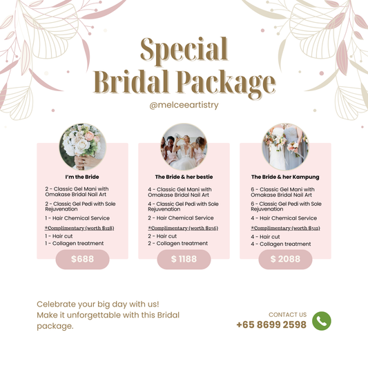 MelCee Artistry Bridal Package