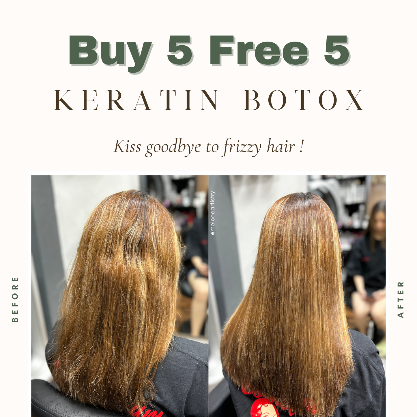 10.10 24HRS FLASH DEAL BUY 5 FREE 5 KERATIN BOTOX HAIR TREATMENT