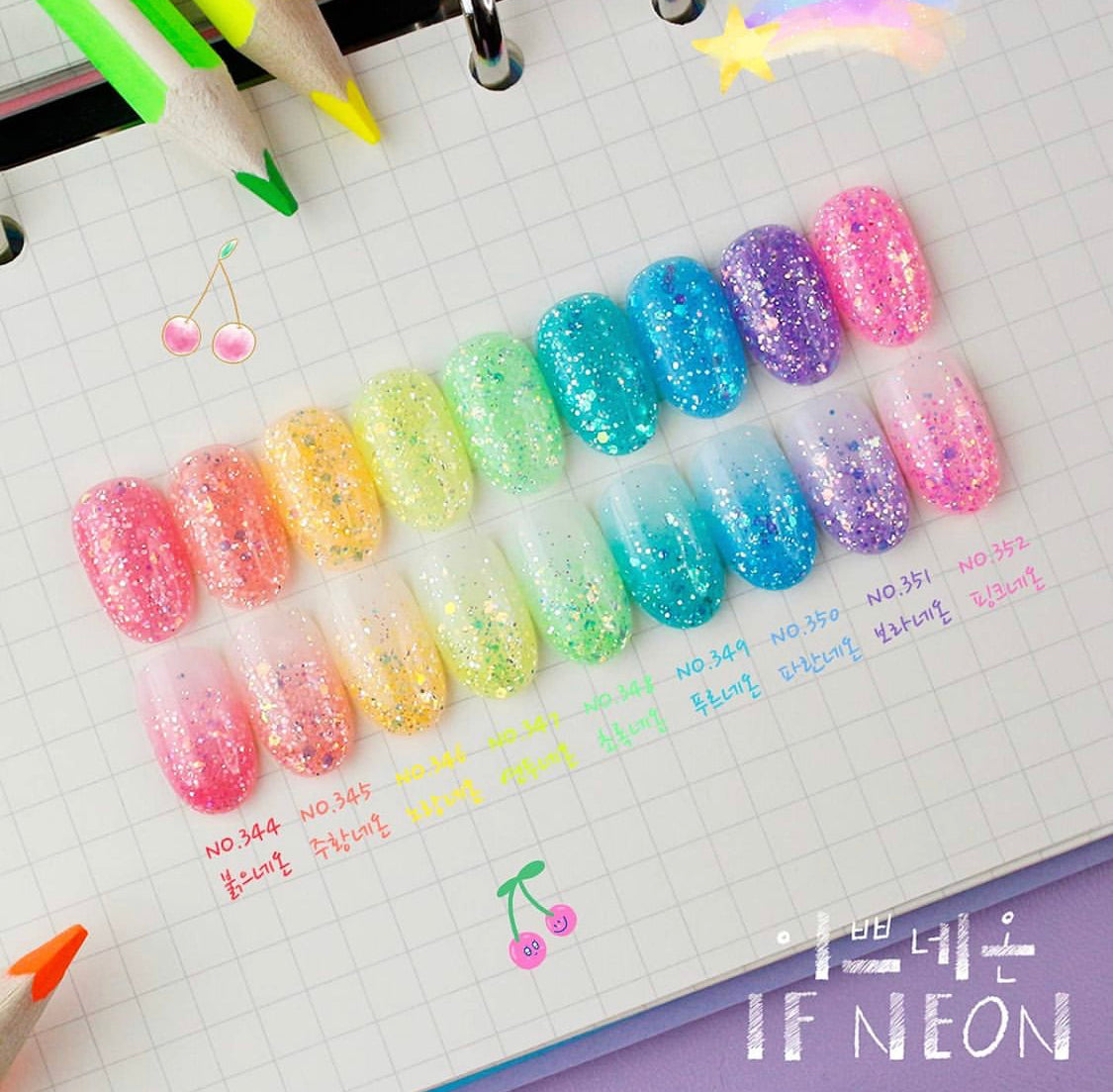 CANDYGEL IF NEON COLLECTION (Set of 10 bottles)