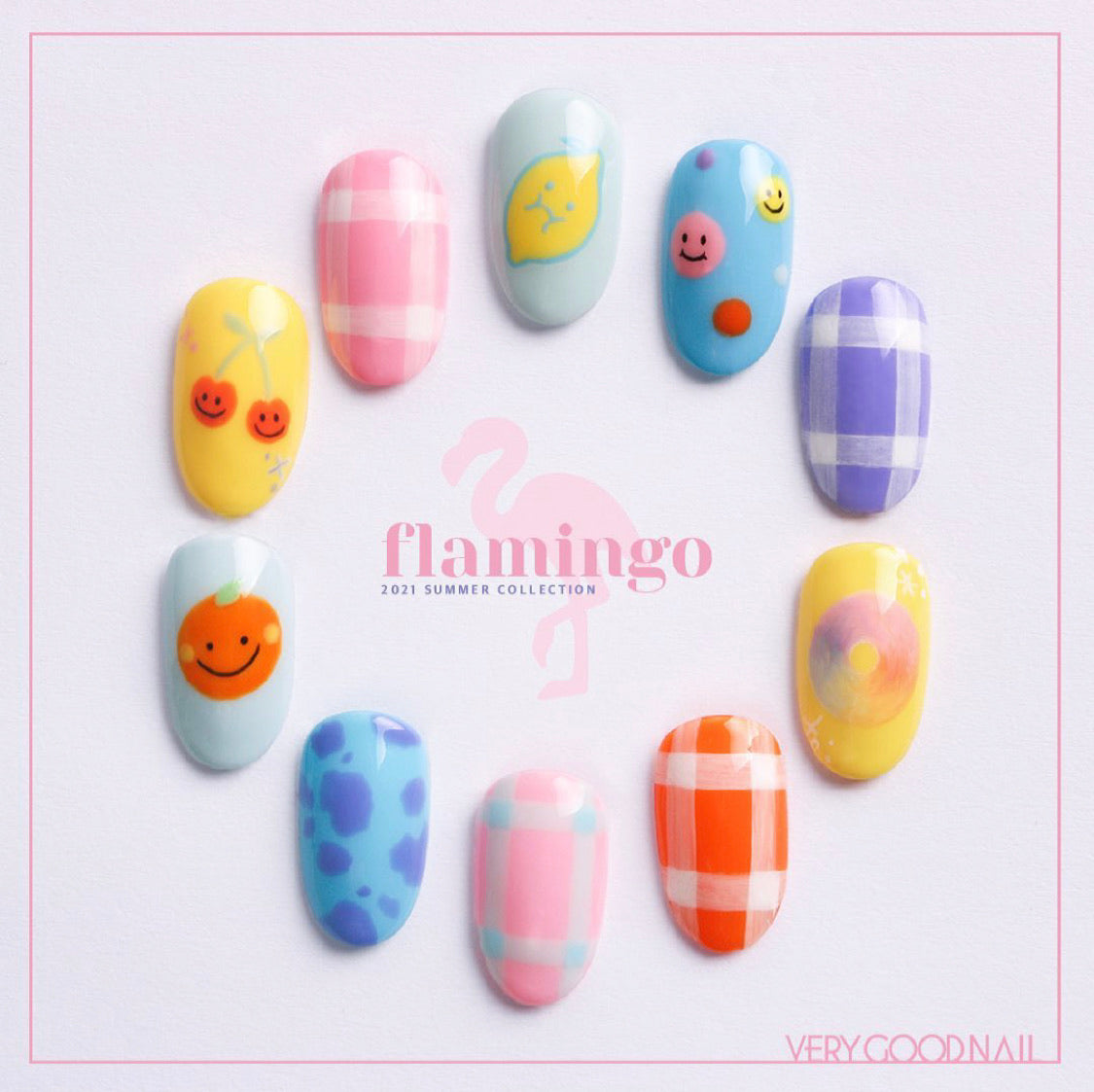 FLAMINGO SERIES VERY GOODNAIL (Set of 6 bottles)