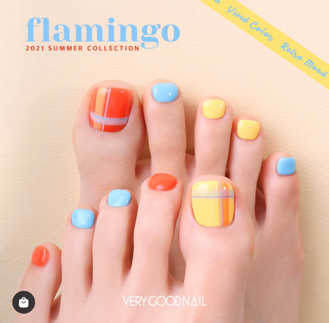 FLAMINGO SERIES VERY GOODNAIL (Set of 6 bottles)